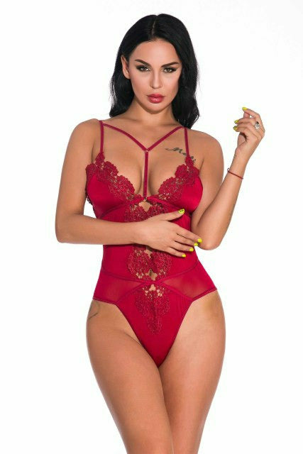 Halter Lace Bodysuit