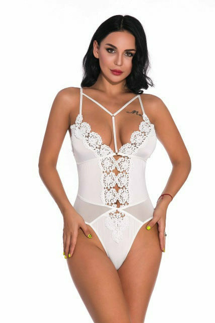 Halter Lace Bodysuit
