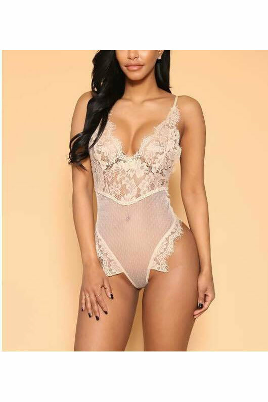 Spaghetti Strap Skinny Romper Jumpsuit