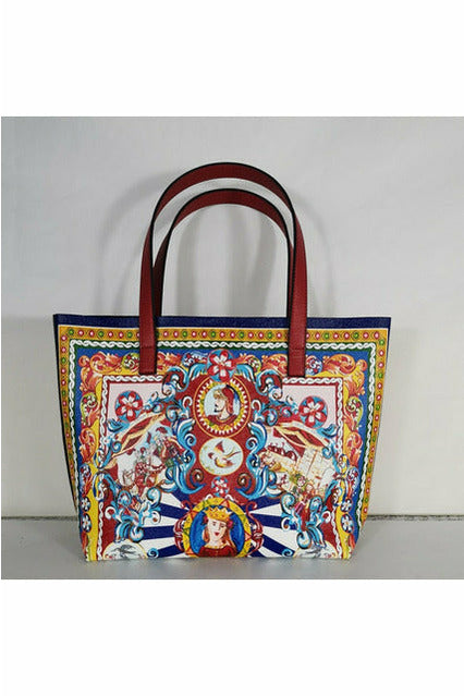 Luxury Print Travel Shoulder Bag Floral