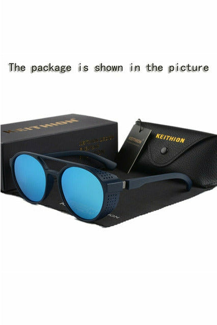 Round Polarized Sunglasses Steampunk