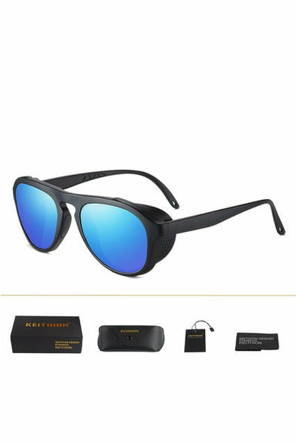 Round Polarized Sunglasses Steampunk