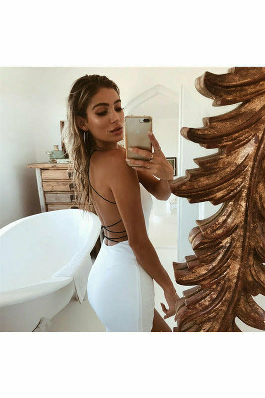 ARTNSOUL™ - Backless Sleeveless Party Mini Dress
