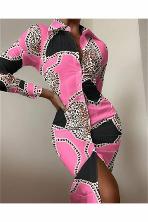 Long Sleeve Mid Dress Elegant