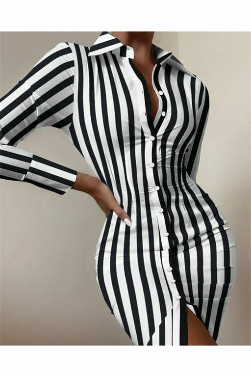 Long Sleeve Mid Dress Elegant