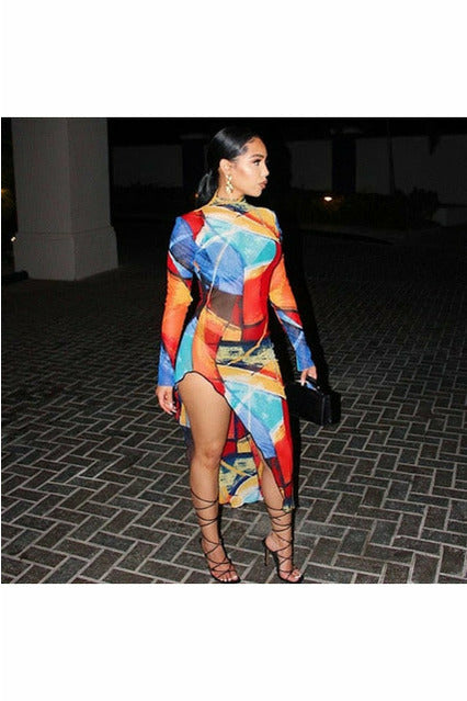 Tie Dye Women Midi Dress