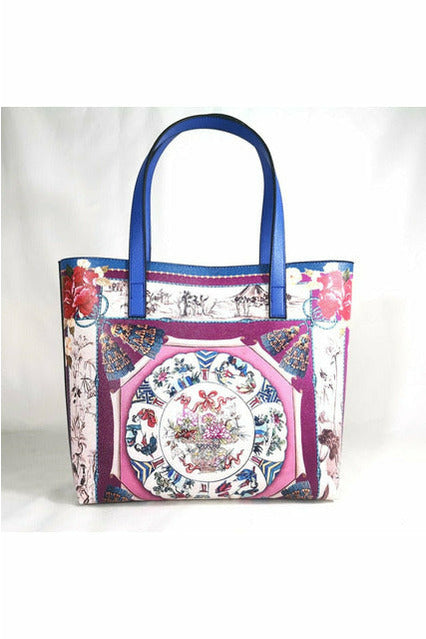 Luxury Print Travel Shoulder Bag Floral