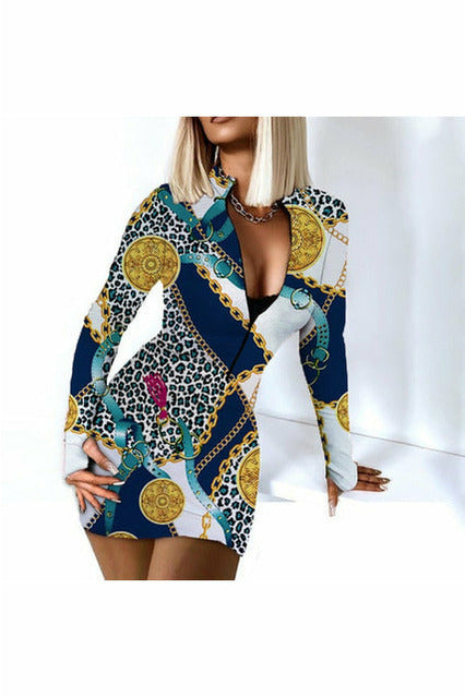 Sexy Long Sleeve Bodycon Mini Dress