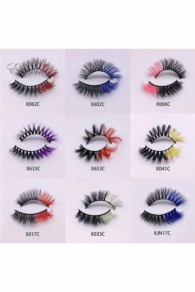 3D Mix Color False Lashes