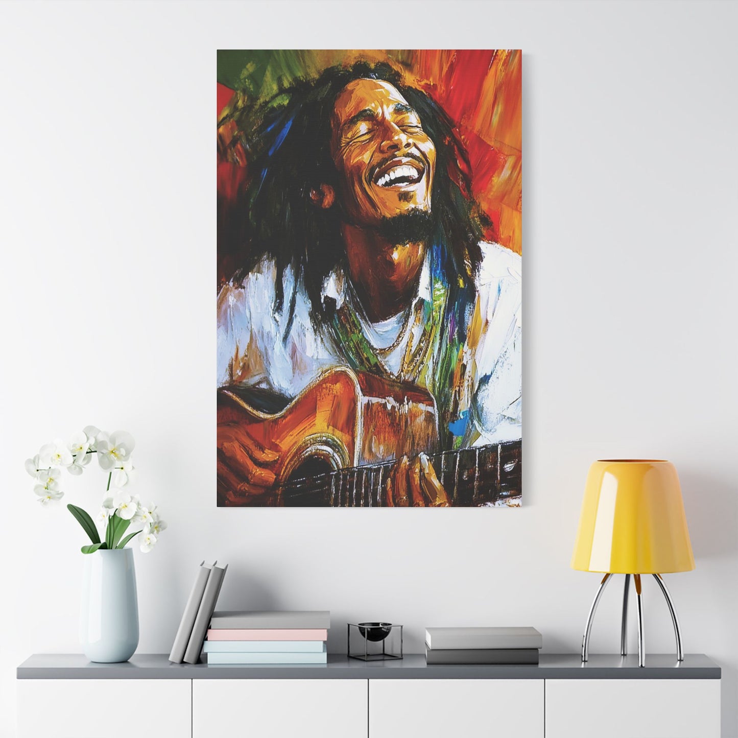 Marley AI Satin Canvas, Stretched