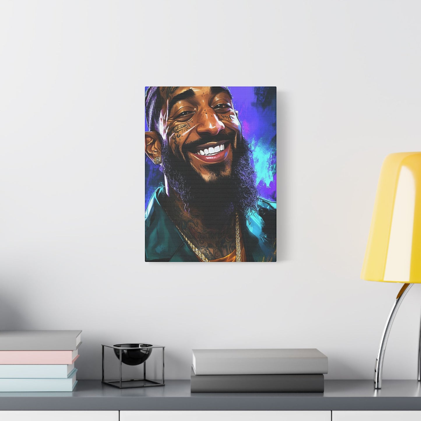 Nipsey AI Satin Canvas, Stretched