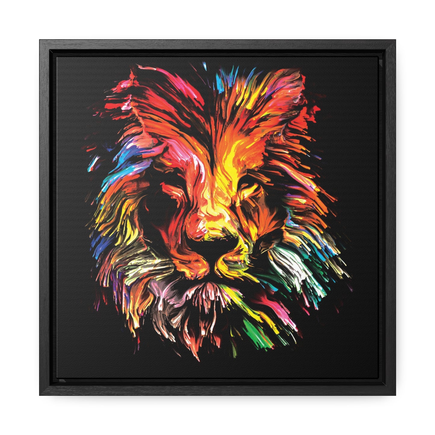 Lion, Gallery Canvas Wraps, Square Frame