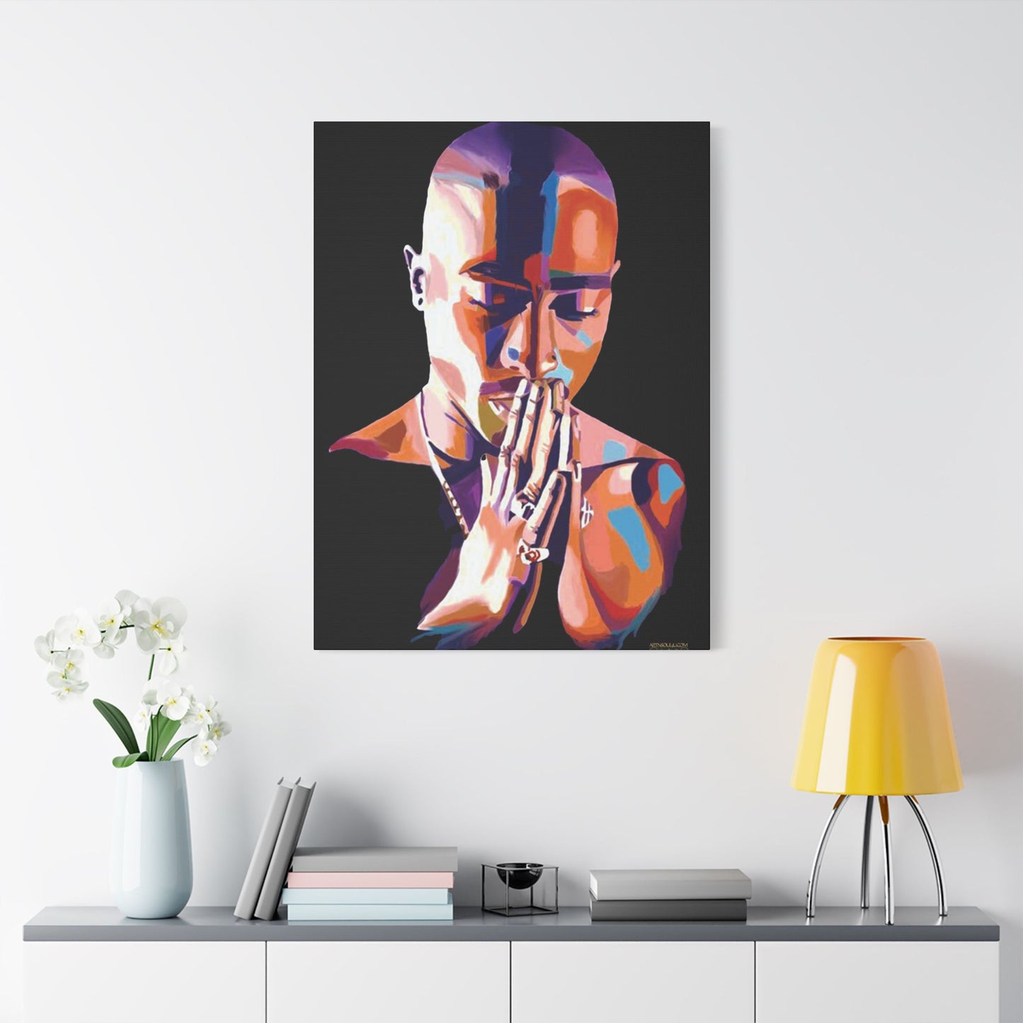 Celebrity ART  Satin Canvas, Stretched