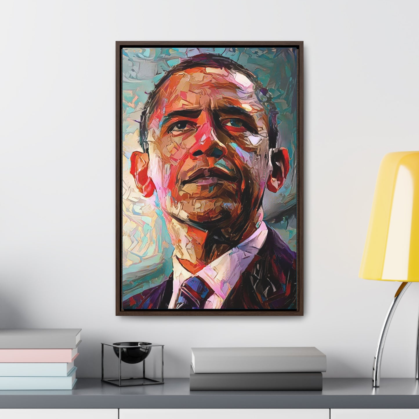 Obama Canvas Wraps, Vertical Frame