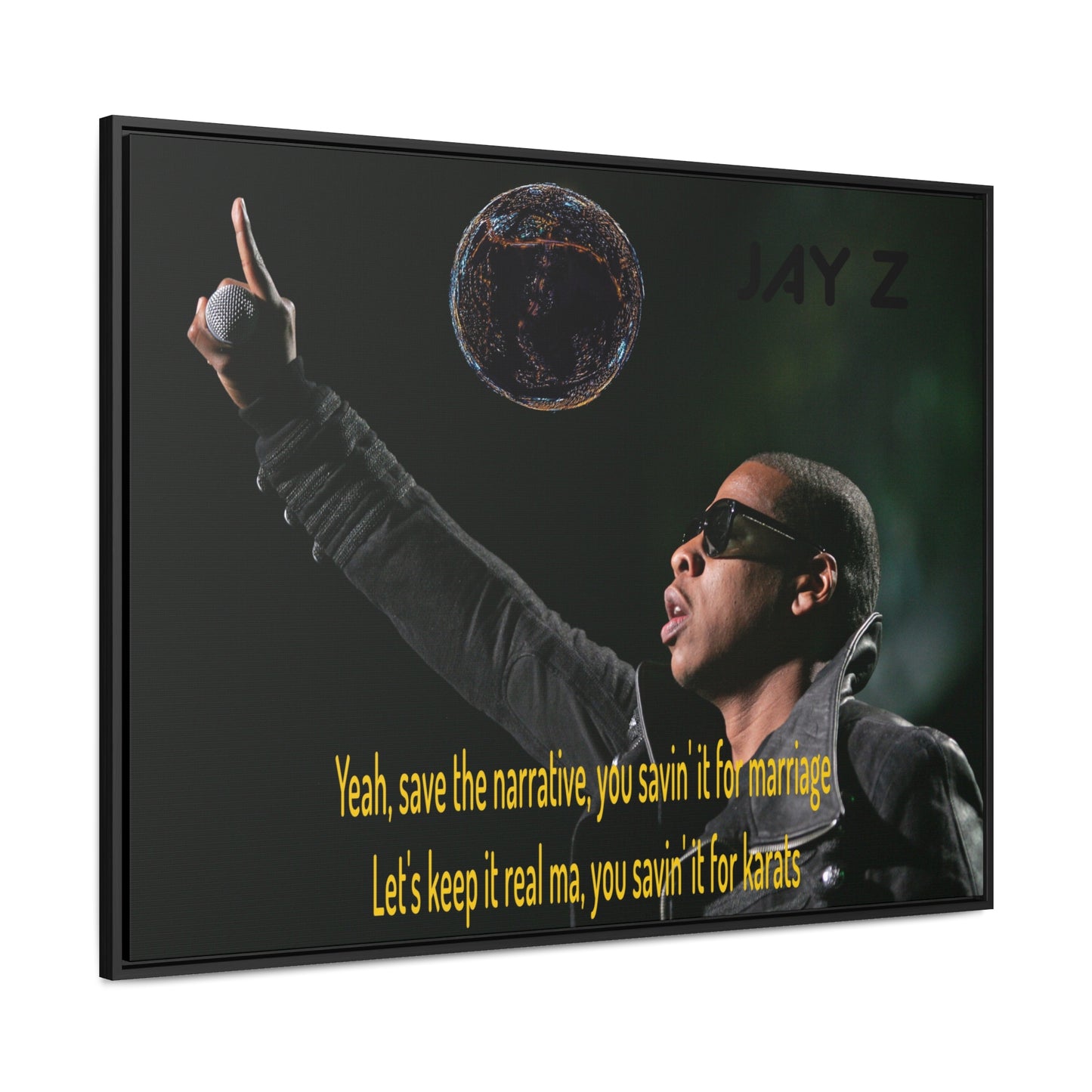 JAY Z Gallery Canvas Wraps, Horizontal Frame