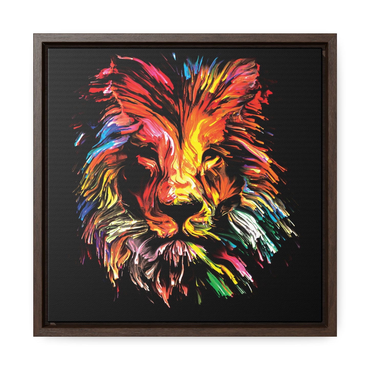 Lion, Gallery Canvas Wraps, Square Frame