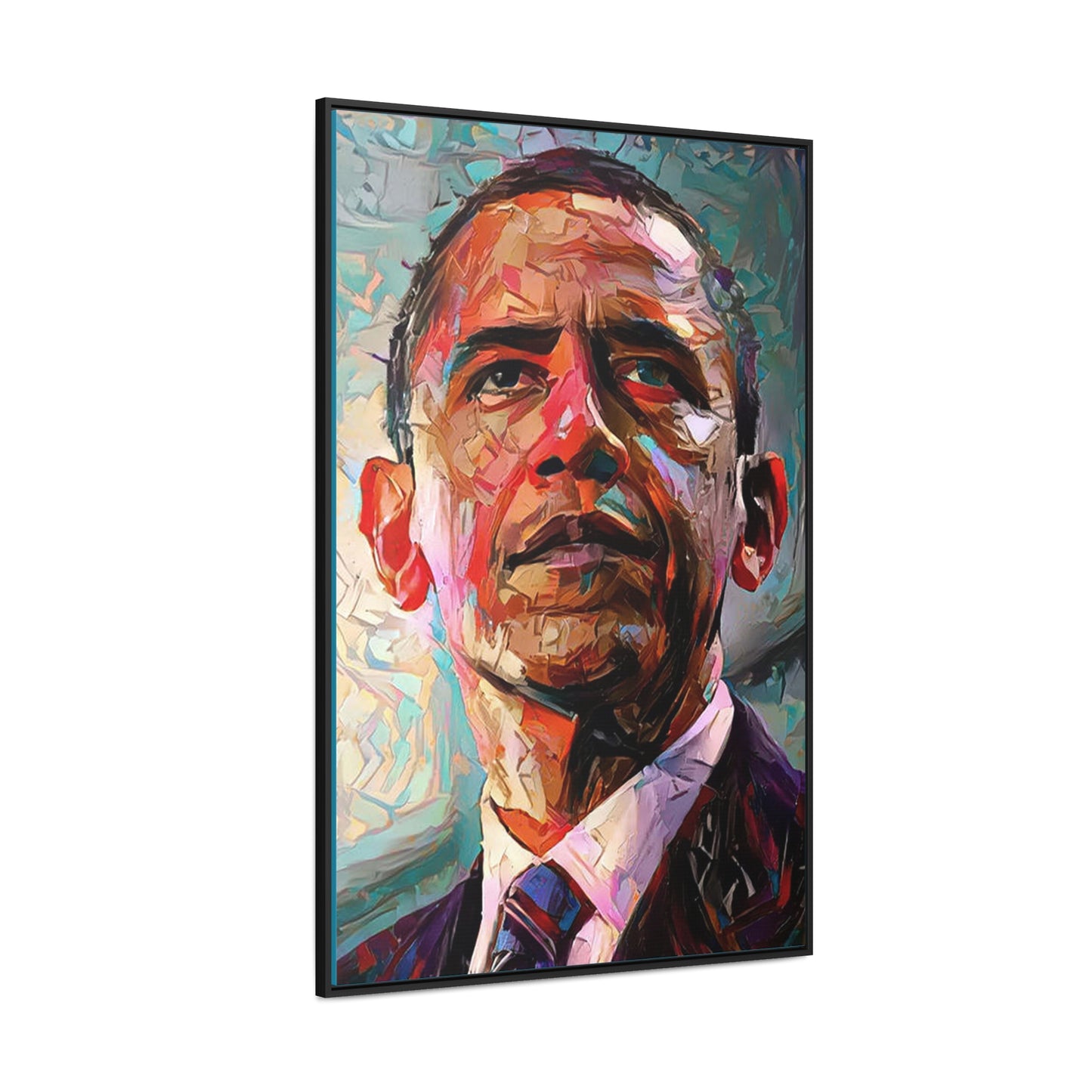 Obama Canvas Wraps, Vertical Frame