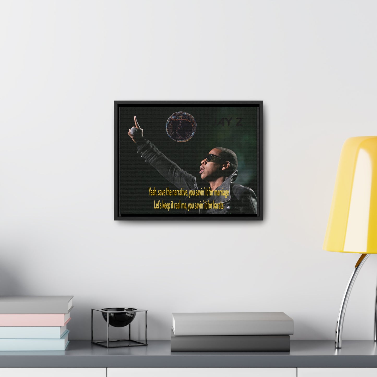 JAY Z Gallery Canvas Wraps, Horizontal Frame