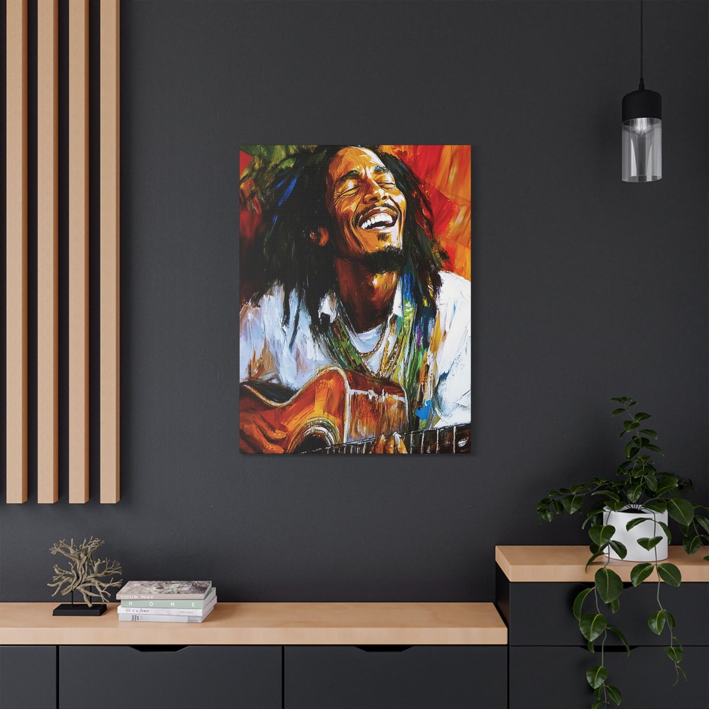 Marley AI Satin Canvas, Stretched