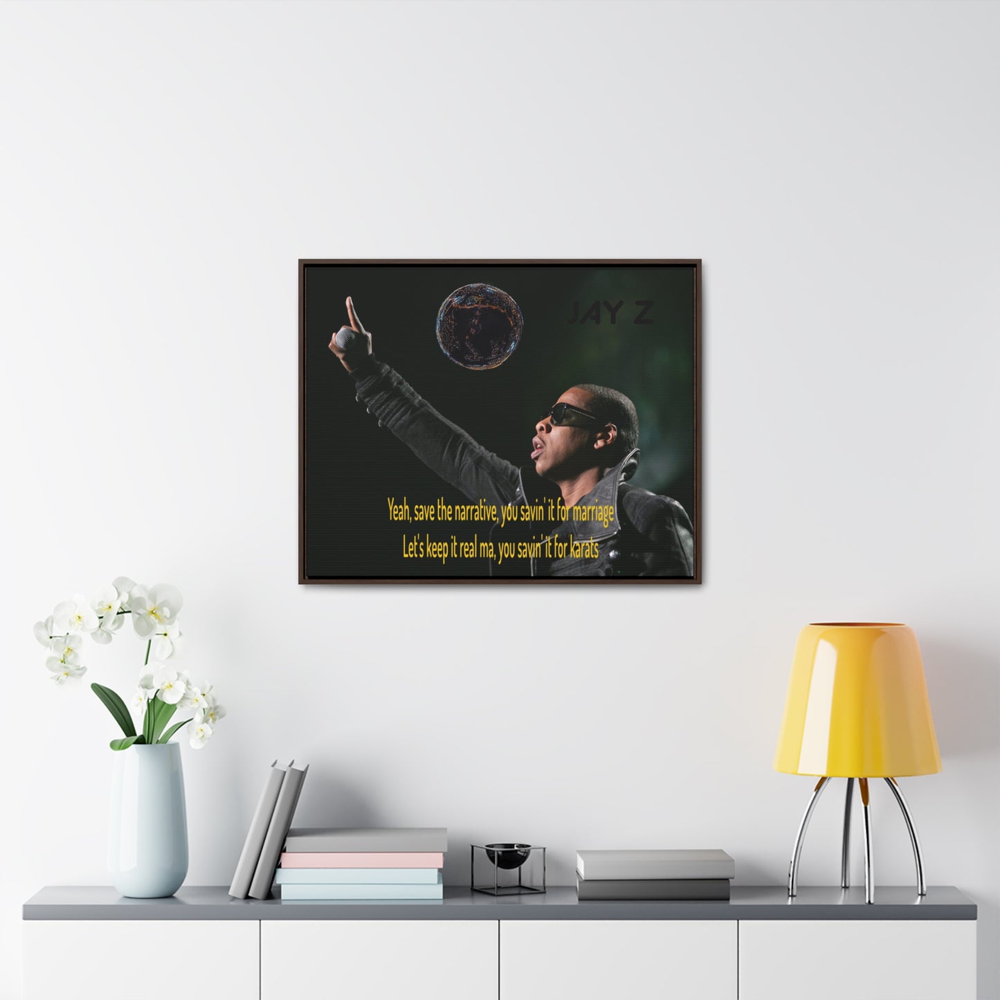 JAY Z Gallery Canvas Wraps, Horizontal Frame