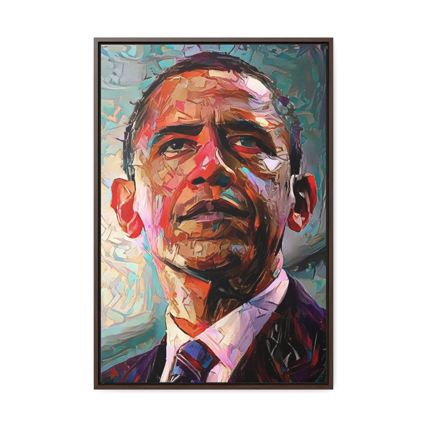 Obama Canvas Wraps, Vertical Frame