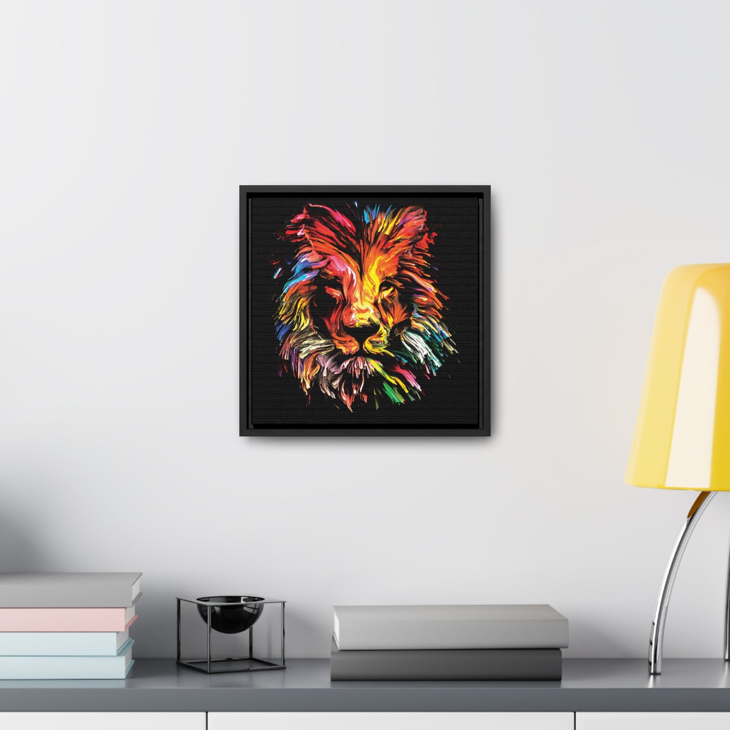 Lion, Gallery Canvas Wraps, Square Frame