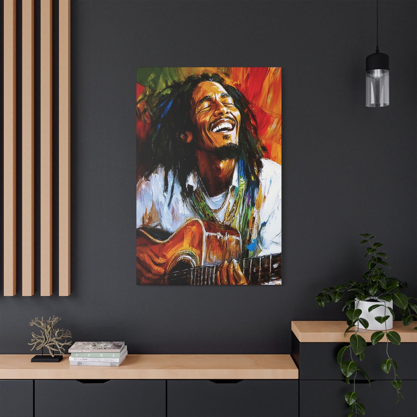 Marley AI Satin Canvas, Stretched