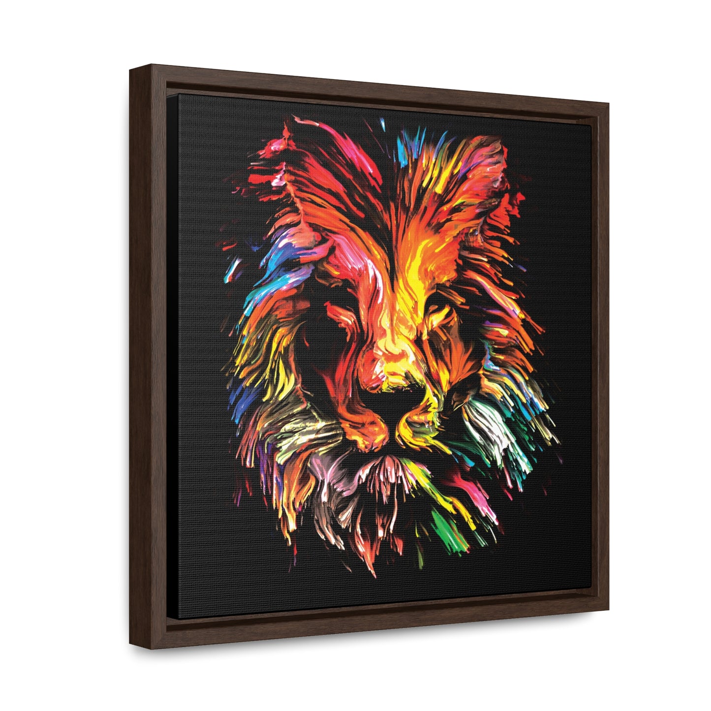 Lion, Gallery Canvas Wraps, Square Frame