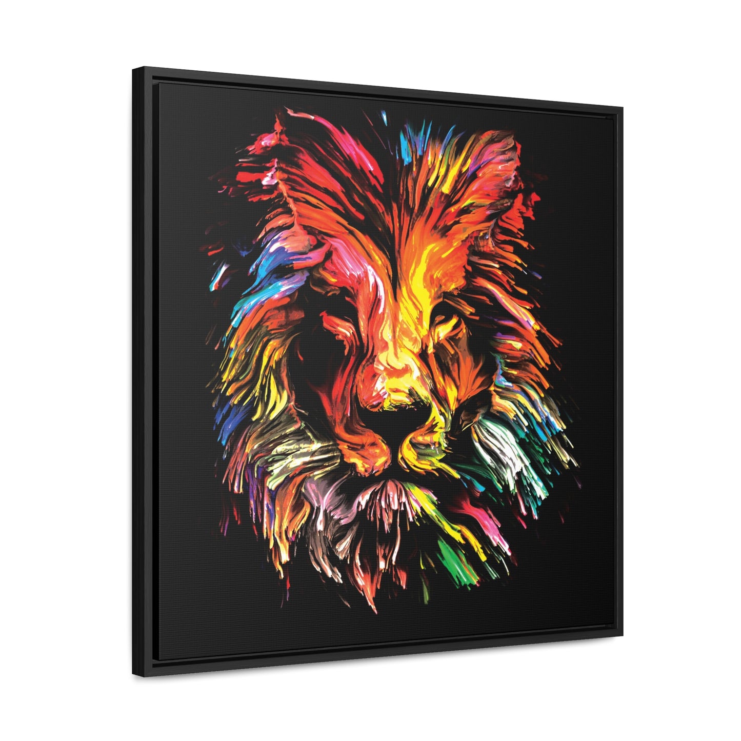 Lion, Gallery Canvas Wraps, Square Frame