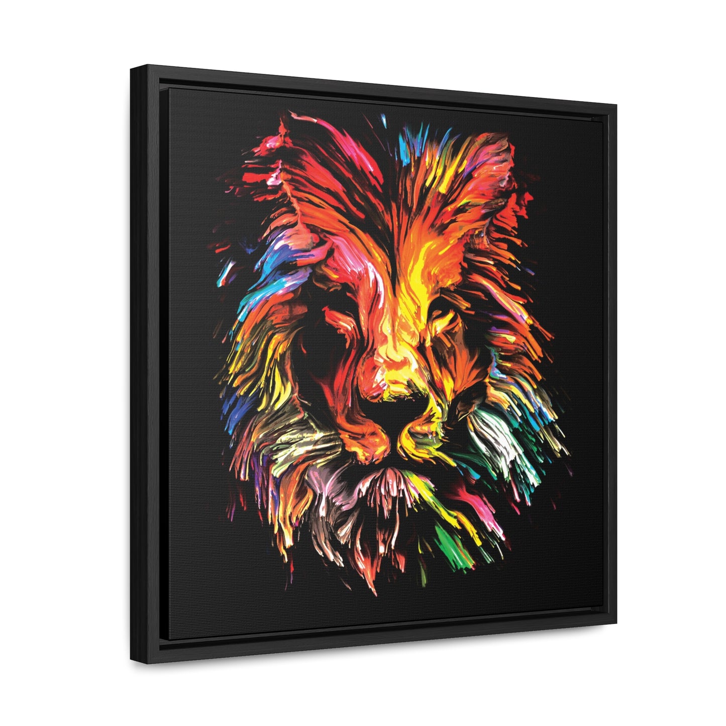 Lion, Gallery Canvas Wraps, Square Frame