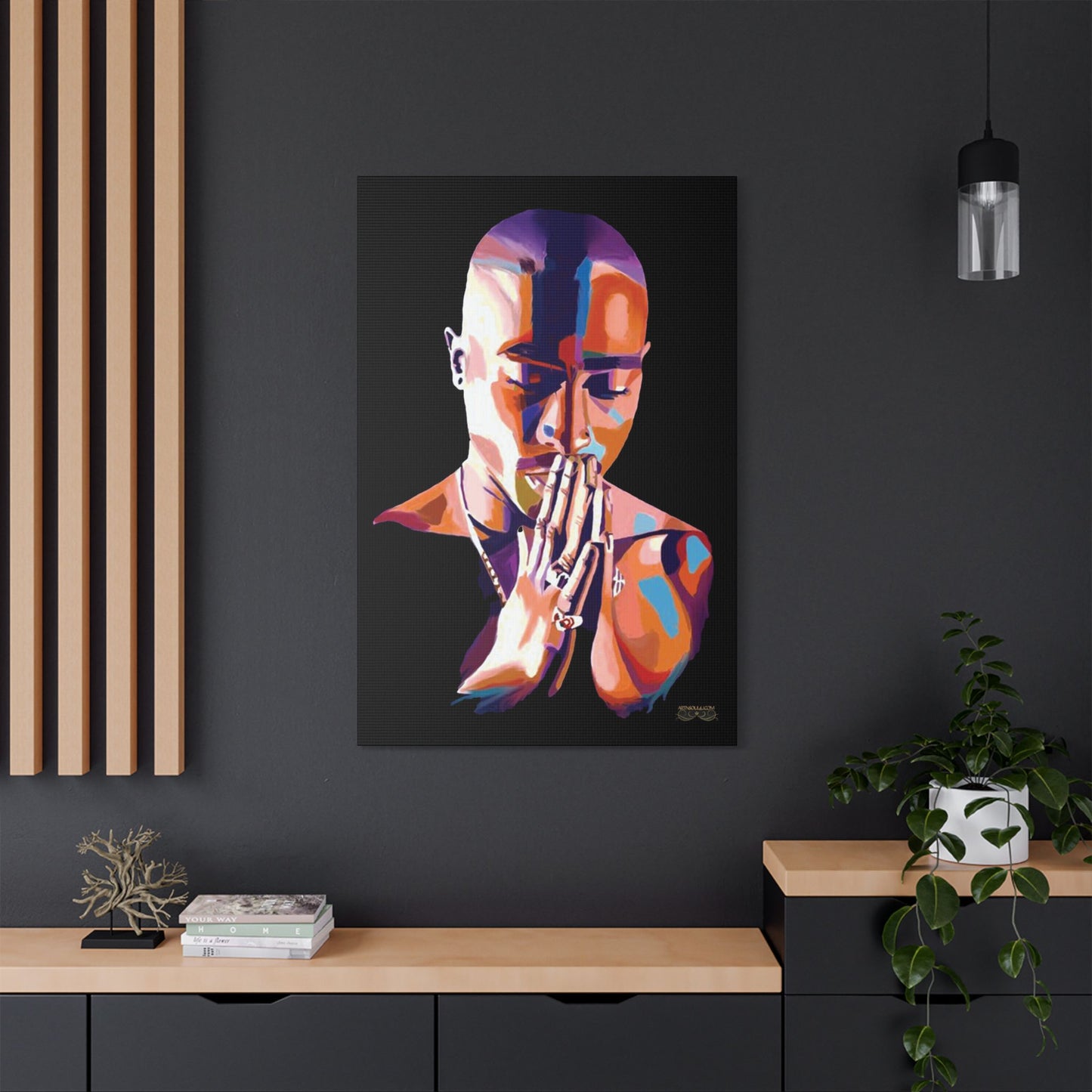 Celebrity ART  Satin Canvas, Stretched