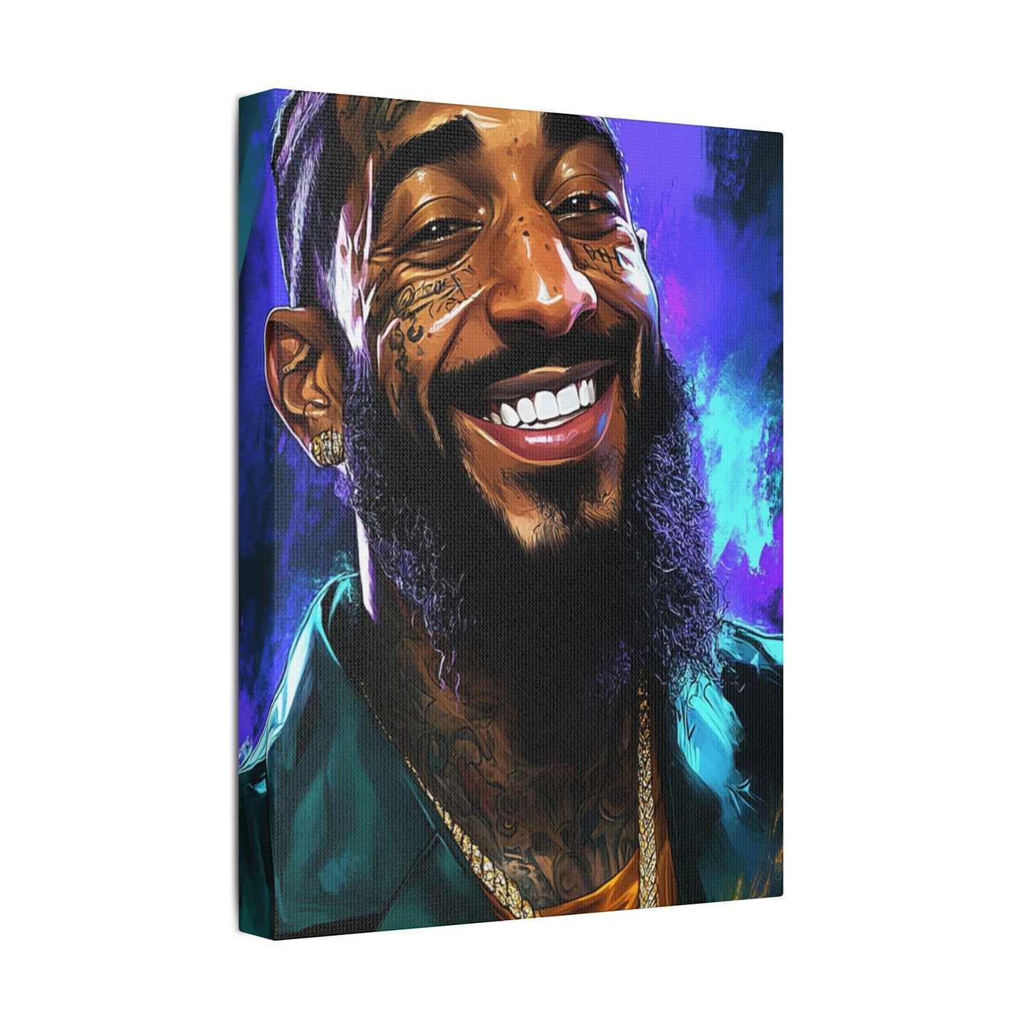 Nipsey AI Satin Canvas, Stretched