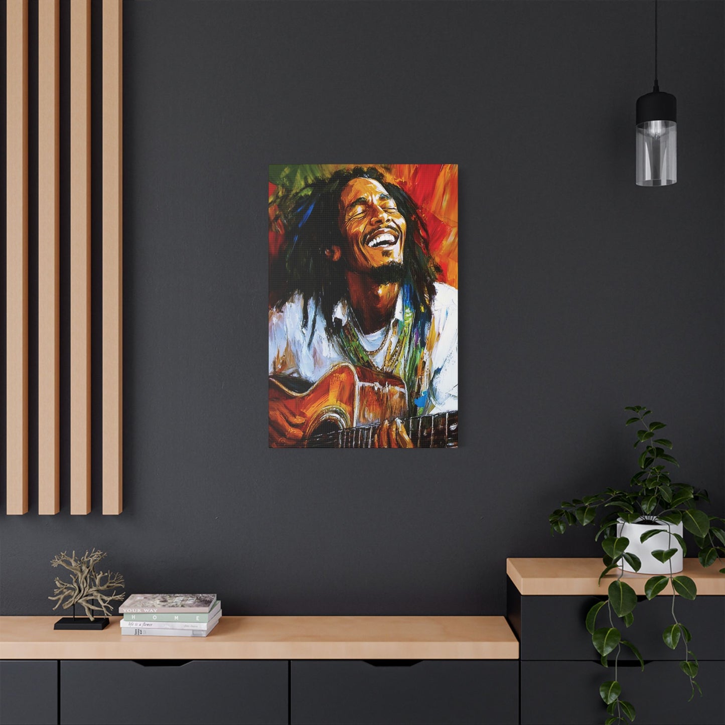 Marley AI Satin Canvas, Stretched