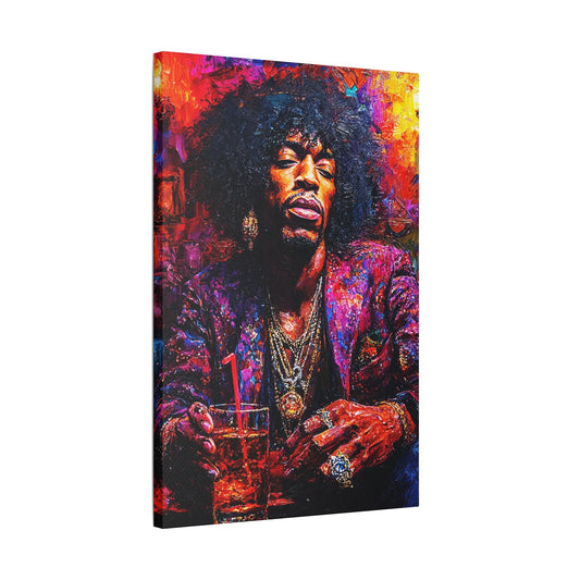 Hendrix AI Satin Canvas, Stretched