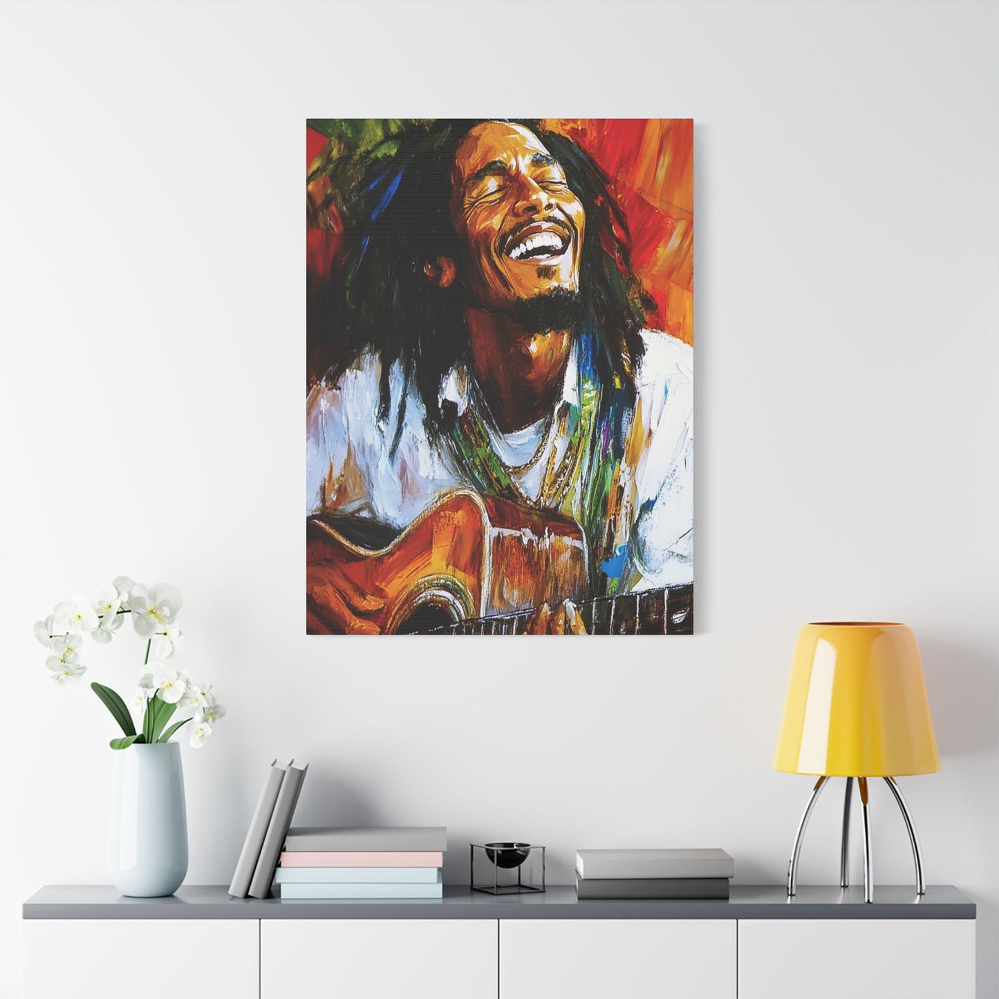 Marley AI Satin Canvas, Stretched