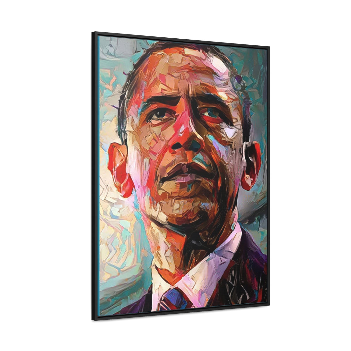 Obama Canvas Wraps, Vertical Frame