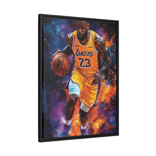 Lebron AI Matte Canvas, Framed (Multi-color)