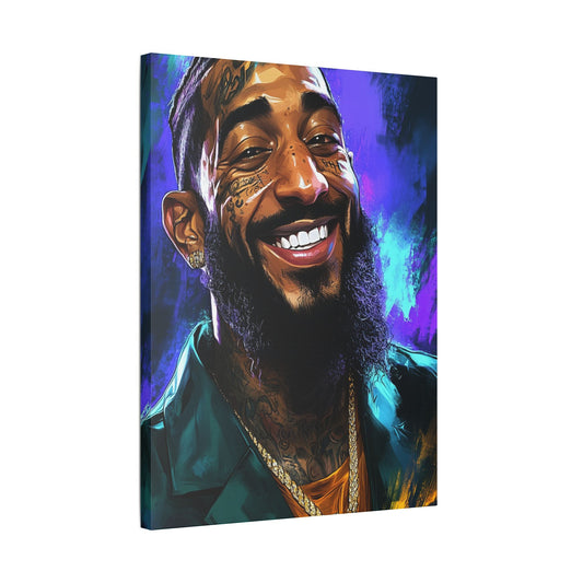 Nipsey AI Satin Canvas, Stretched