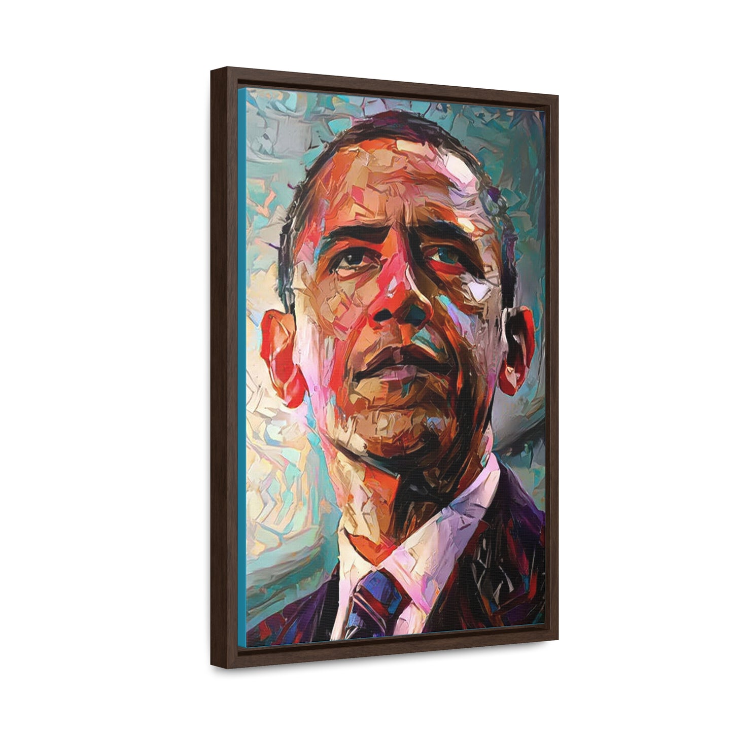 Obama Canvas Wraps, Vertical Frame