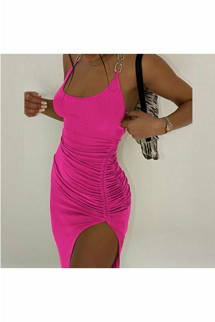 Sexy Halter Backless Dress