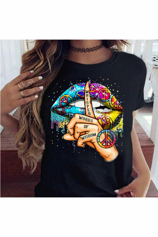 Lips Watercolor Graphic T