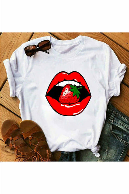 Lips Watercolor Graphic T