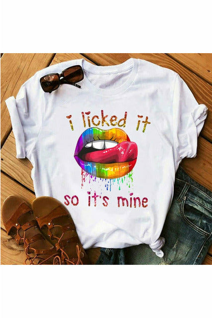 Lips Watercolor Graphic T
