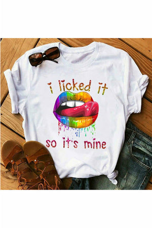 Lips Watercolor Graphic T