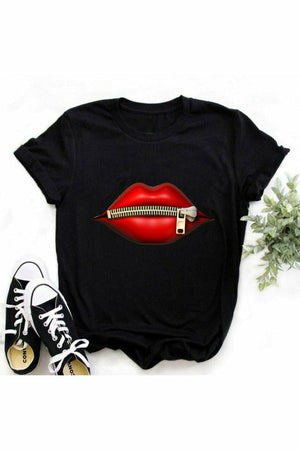 Lips on T Shirt