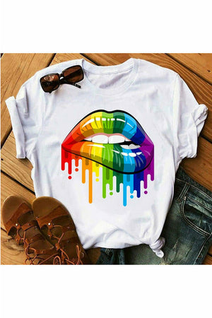 Lips on T Shirt