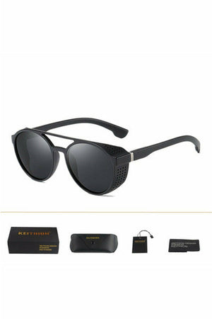 Round Polarized Sunglasses Steampunk