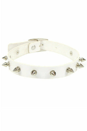 Red Long Spike Choker