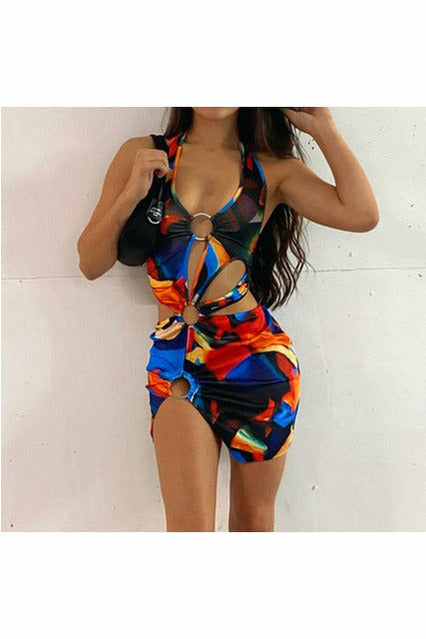 Halter Short Bodycon Dress