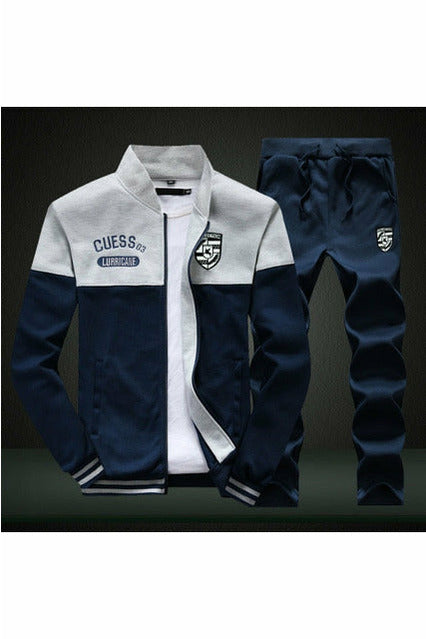 Zipper Coat+Pant Tracksuit Men